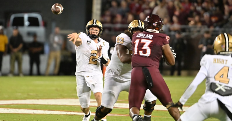 NCAA Football: Vanderbilt at Virginia Tech