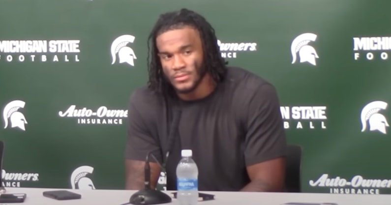 Michigan State LB Jordan Hall.