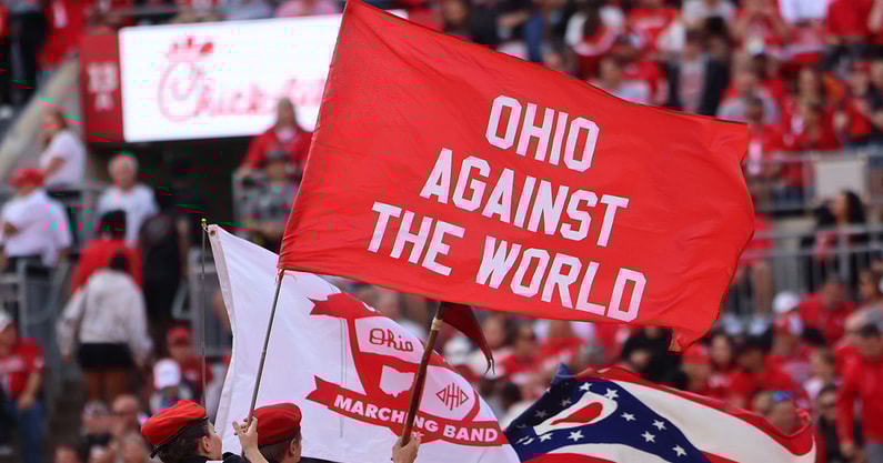Ohio State flag by Birm -- Lettermen Row