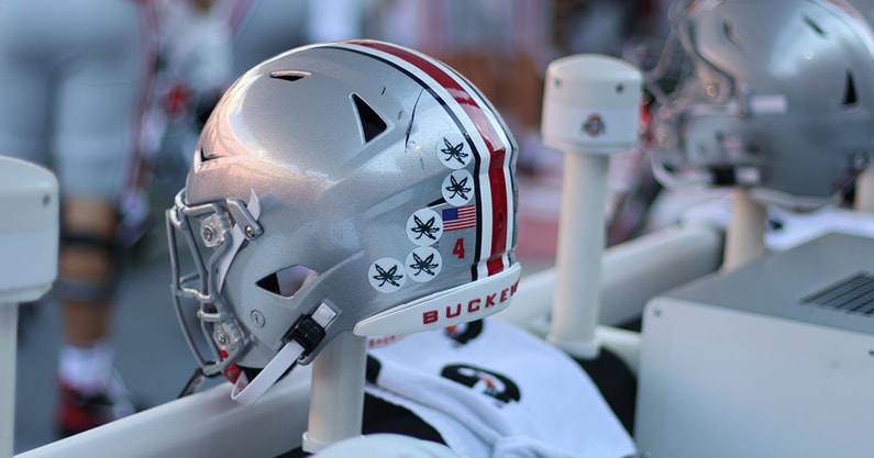 Ohio State helmet by Birm -- Lettermen Row