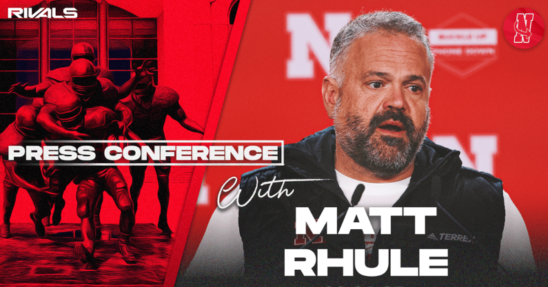 Nebraska football coach Matt Rhule