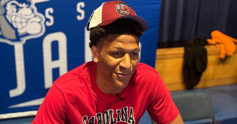 South Carolina TE commitment Caden Ramsey on announcement day (Photo: Chris Clark | GamecockCentral.com)