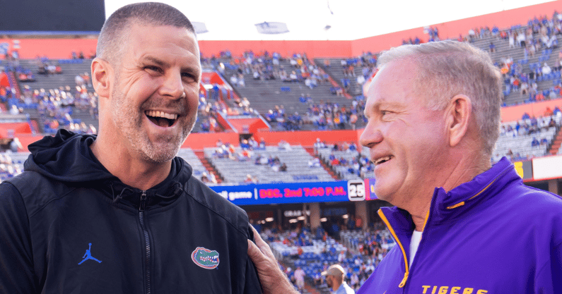Florida HC Billy Napier, LSU HC Brian Kelly