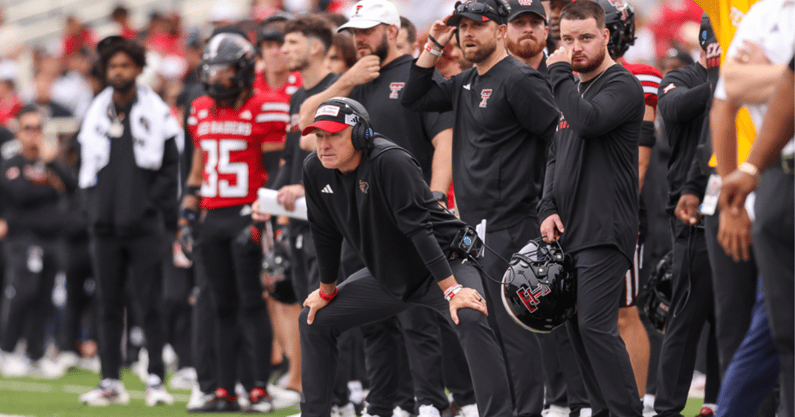 Texas Tech head coach Joey McGuire (Photo by Chase Seabolt/RedRaiderSports.com)