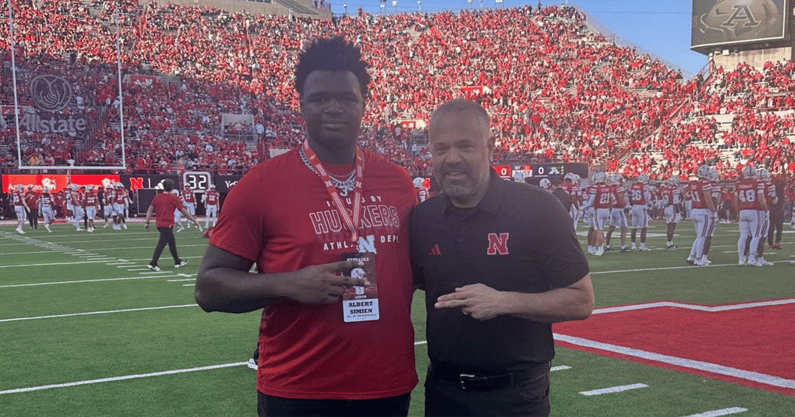 2027 IOL Albert Simien in Lincoln for gameday visit at Nebraska