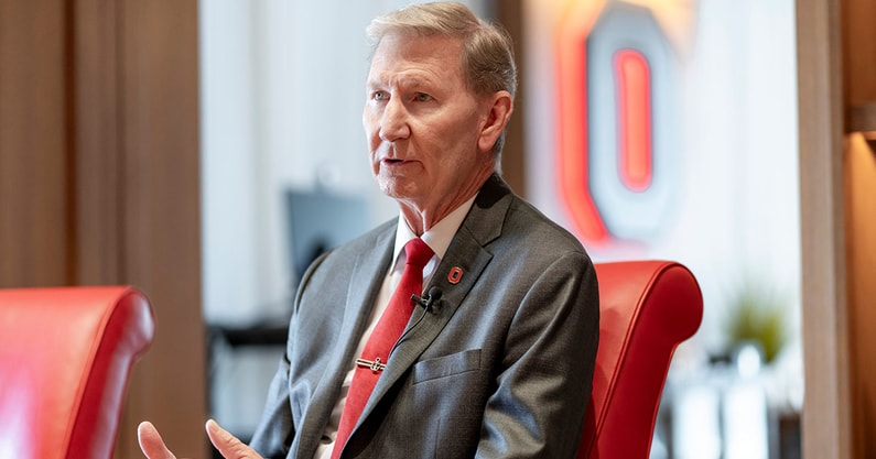 Ohio State president Ted Carter