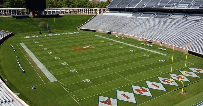 UVa football at Scott Stadium.JPG