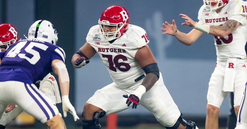 Rutgers Scarlet Knights offensive lineman Dantae Chin