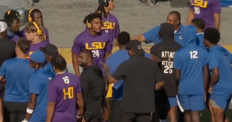 LSU-Florida-players-break-into-pregame-scuffle-during-warmups