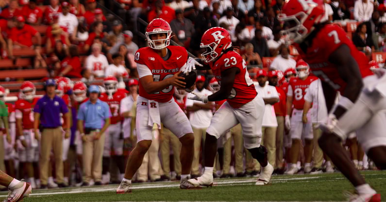Rutgers Football QB AJ Surace and RB Edd Guerrier