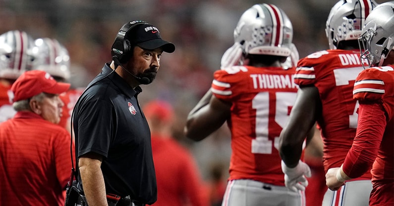 Ryan Day by © Adam Cairns/Columbus Dispatch / USA TODAY NETWORK via Imagn Images