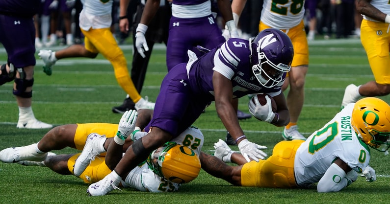 NCAA Football: Oregon at Northwestern