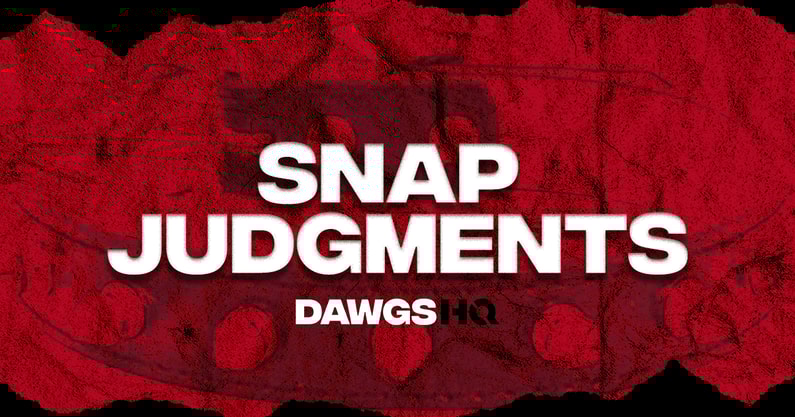 Georgia football snap judgments