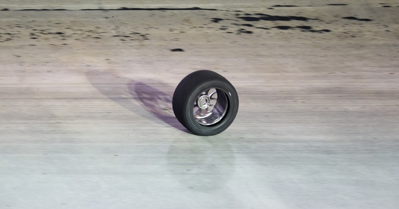 Denny Hamlin tire Bristol