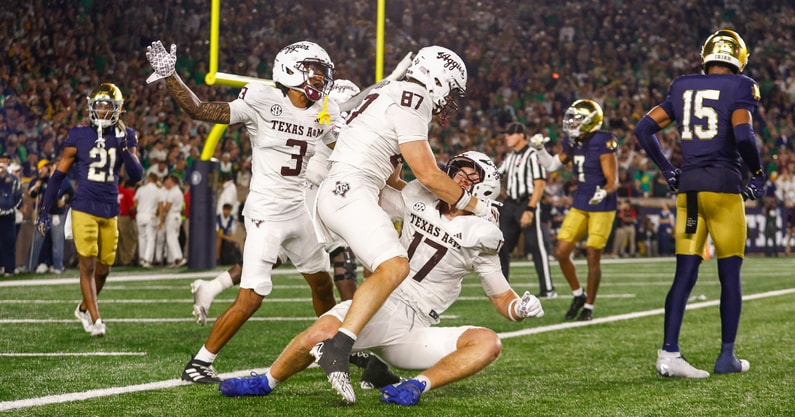 a&m touchdown notre dame