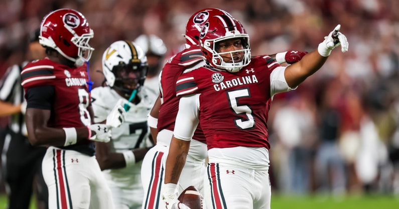 South Carolina tight end Jordan Dingle. Photo credit: Jeff Blake-Imagn Images