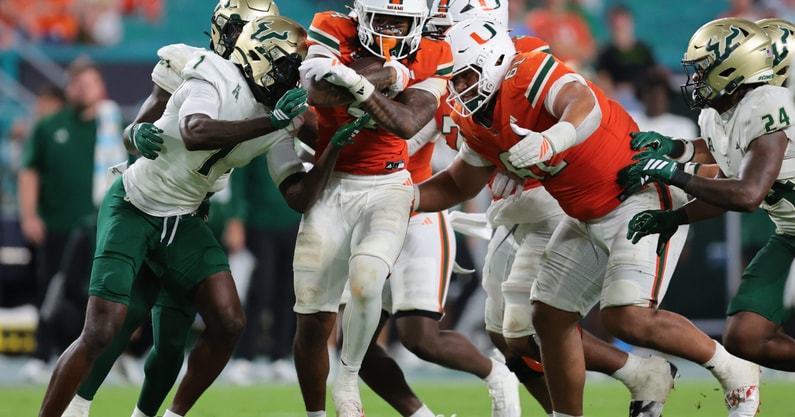 NCAA Football: South Florida at Miami