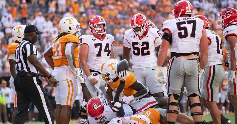 Georgia offensive line Tennessee