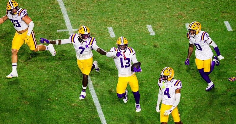 LSU defense AJ Haulcy
