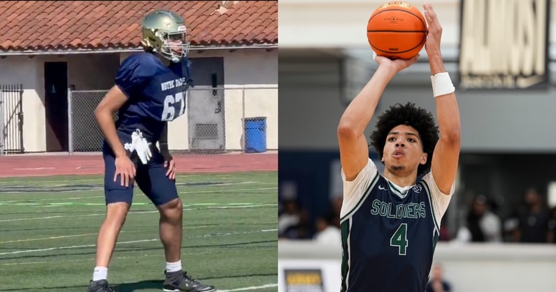 Tyran Stokes (Left: Photo via Eric Sondheimer, Right: © Chris Day/The Commercial Appeal / USA TODAY NETWORK via Imagn Images)