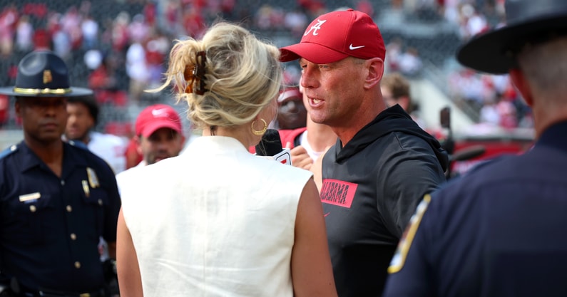 Alabama coach Kalen DeBoer