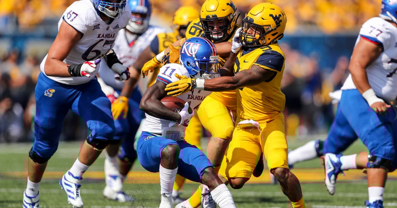NCAA Football: Kansas at West Virginia