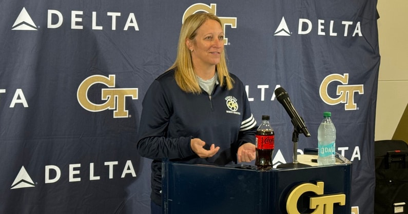 Georgia Tech head women's basketball coach Karen Blair