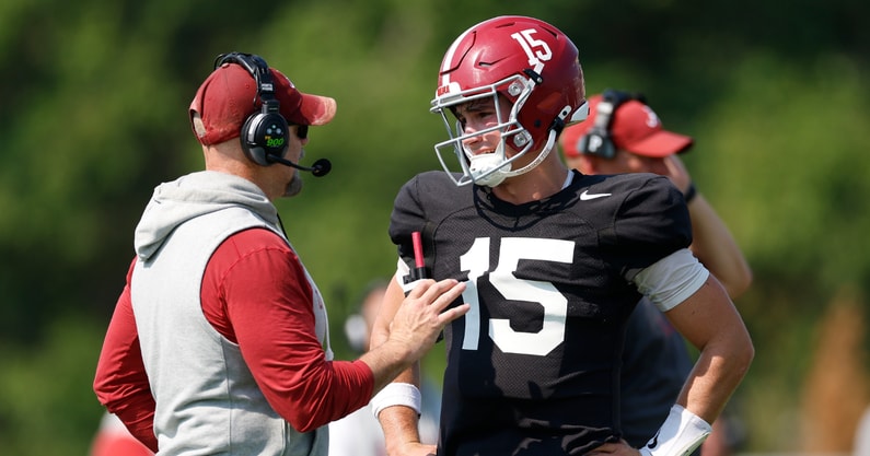 Alabama OC Ryan Grubb and QB Ty Simpson