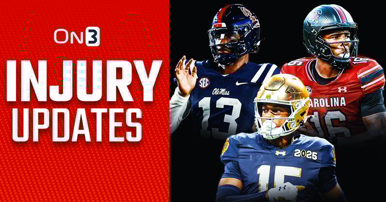 college football injury updates week 4