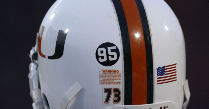 Miami honored their slane teammate, Bryan Pata, with a helmet sticker back in 2006, via Pouya Dianat-Imagn Images