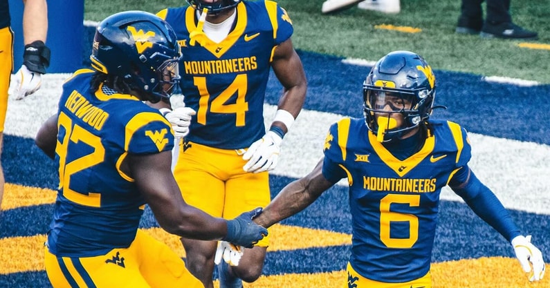 West Virginia defensive back Jordan Scruggs