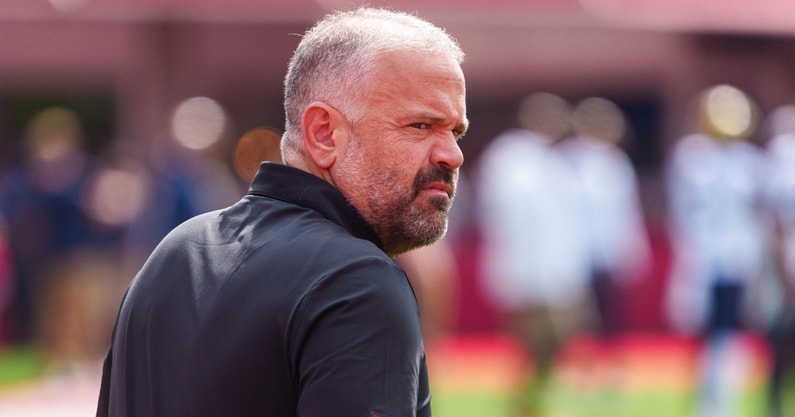 Nebraska football coach Matt Rhule