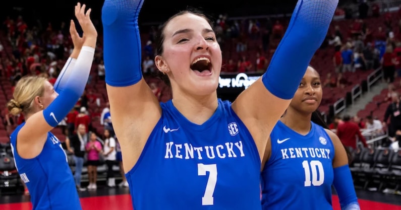 Kentucky volleyball's Eva Hudson - Ethan Rand, UK Athletics