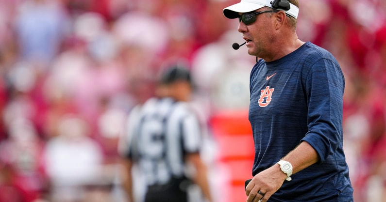 Norman, OK - 20250920 - #22 Auburn Tigers Football vs. #11 Oklahoma Sooners