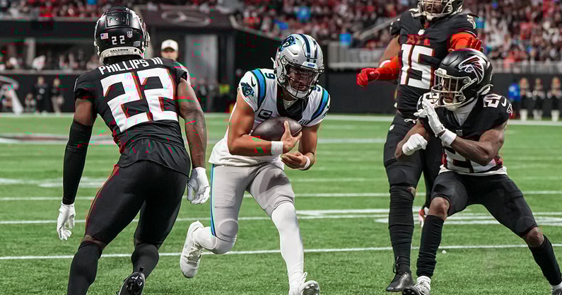 Panthers Falcons inactives injury report