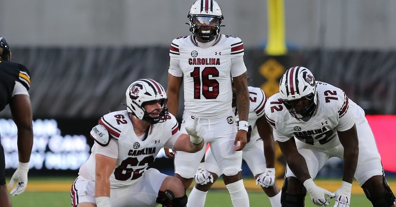 South Carolina QB LaNorris Sellers against Missouri (Photo: CJ Driggers | GamecockCentral.com)