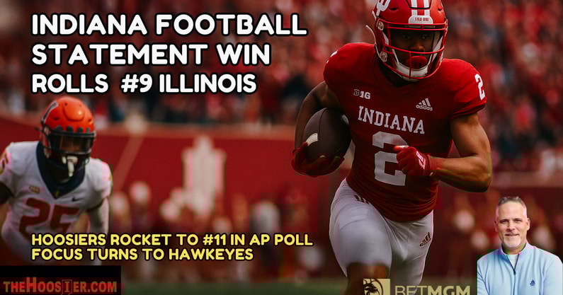 INDIANA FOOTBALL STATEMENT WIN VER #9 ILLINOIS