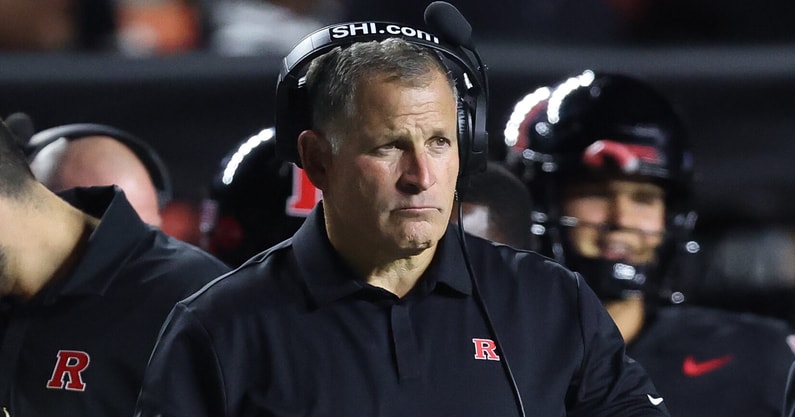 Rutgers Football head coach Greg Schiano 2025