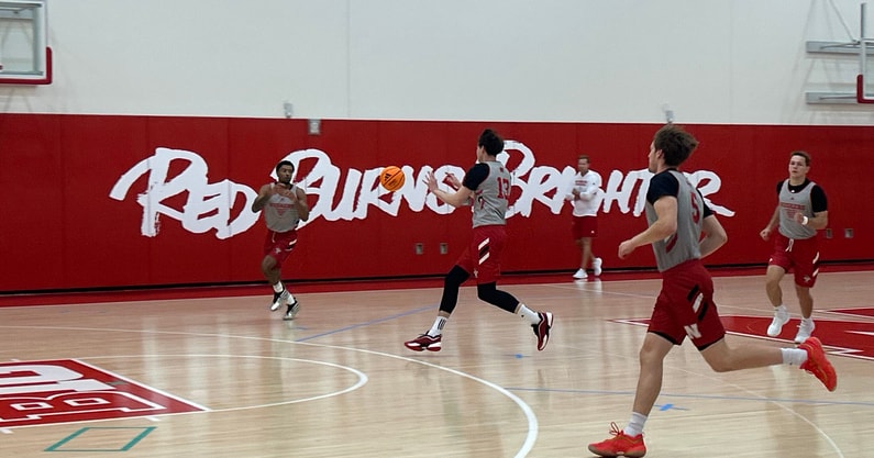 Nebraska basketball practice