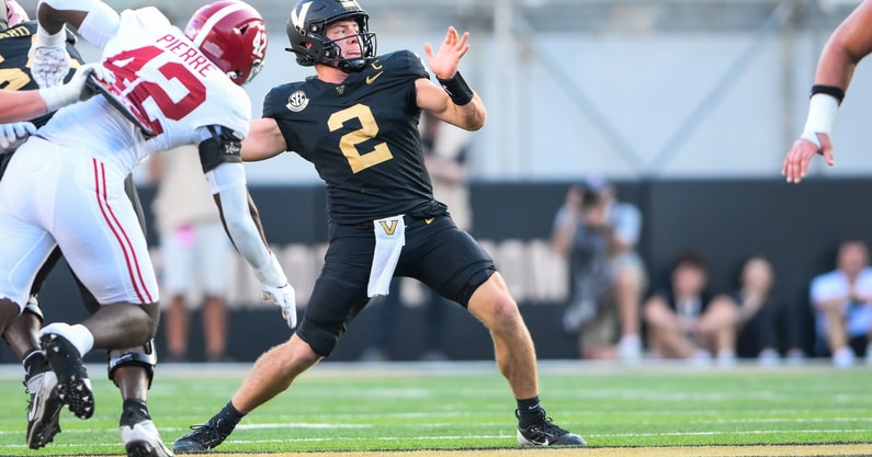 NCAA Football: Alabama at Vanderbilt