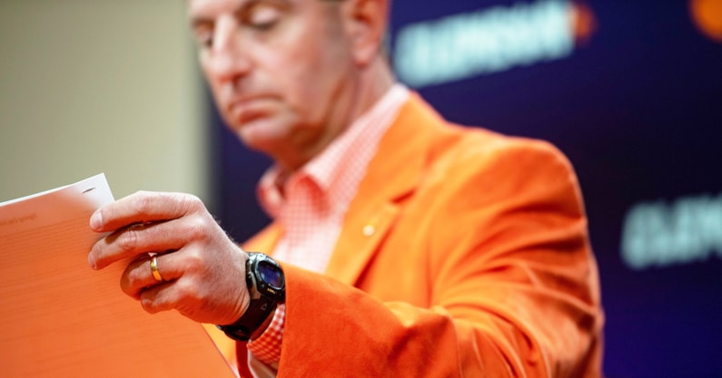 Dabo Swinney - Mckenzie Lange - Imagn/Images, USA Today Network