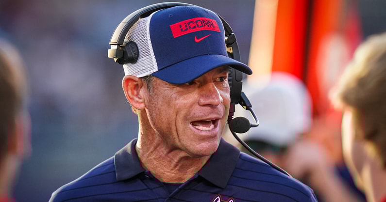 UConn Football head coach Jim Mora