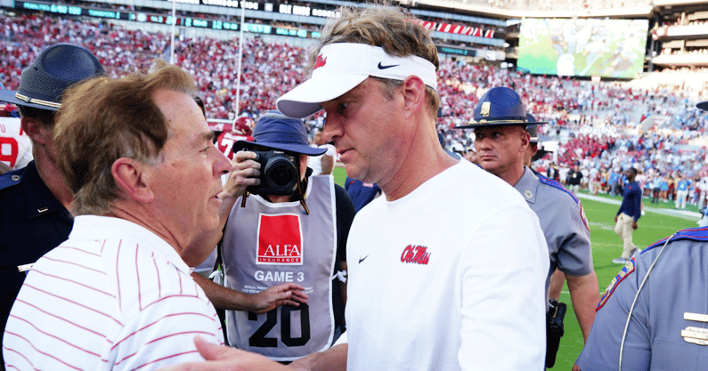 lane kiffin nick saban