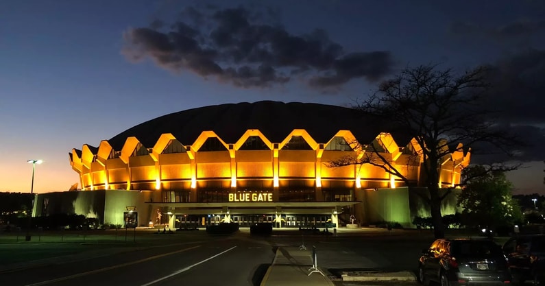 WVU Coliseum Night