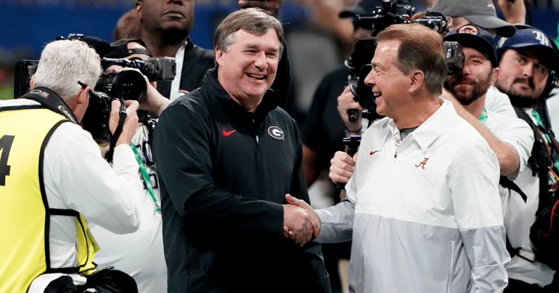 Kirby Smart and Nick Saban