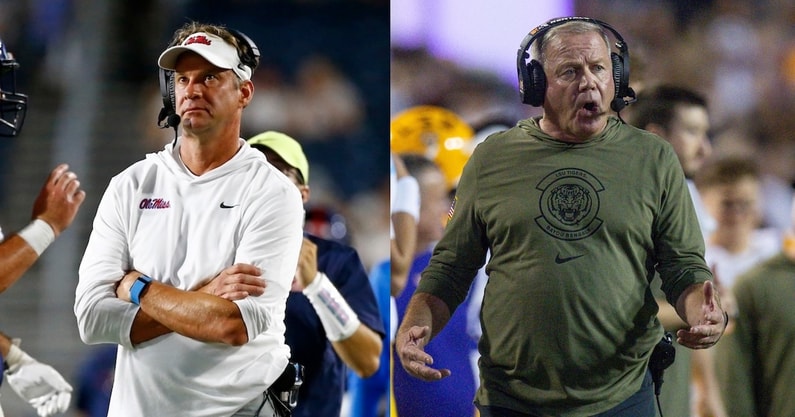 Two of the SEC's remaining unbeaten teams will face off in Oxford as LSU travels to Ole Miss