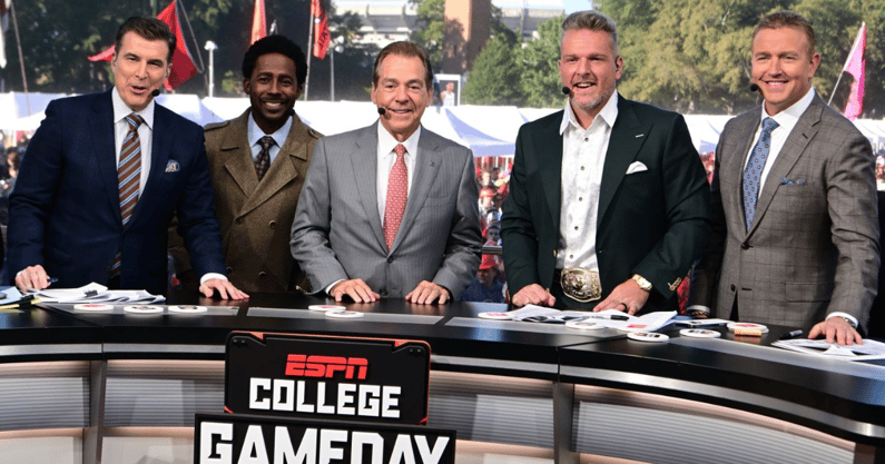 Who did Nick Saban and the ESPN College GameDay crew pick in the LSU vs. Ole Miss game? (Photo: Joshua R. Gateley / ESPN Images)