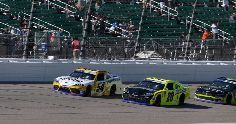 Brandon Jones Kansas win NASCAR