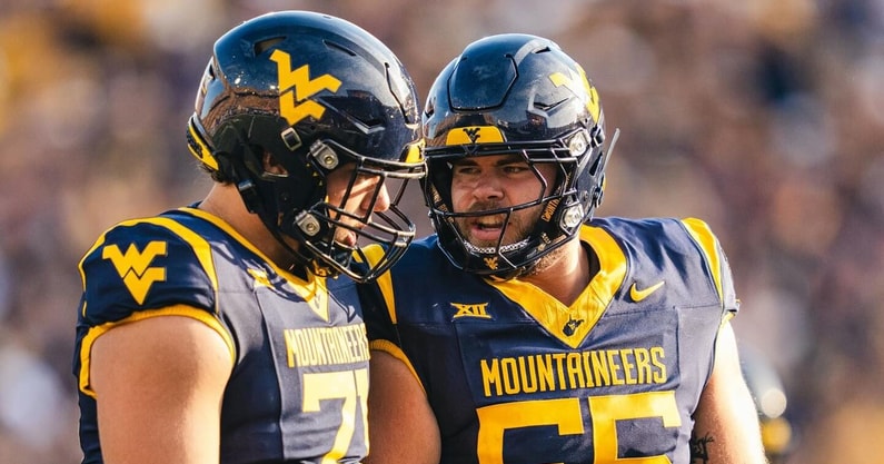 West Virginia football center Carson Lee