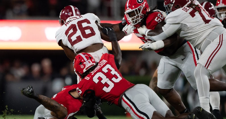 Georgia defense vs Alabama